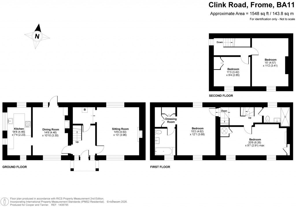 Floorplans For Clink Road, Frome, Somerset