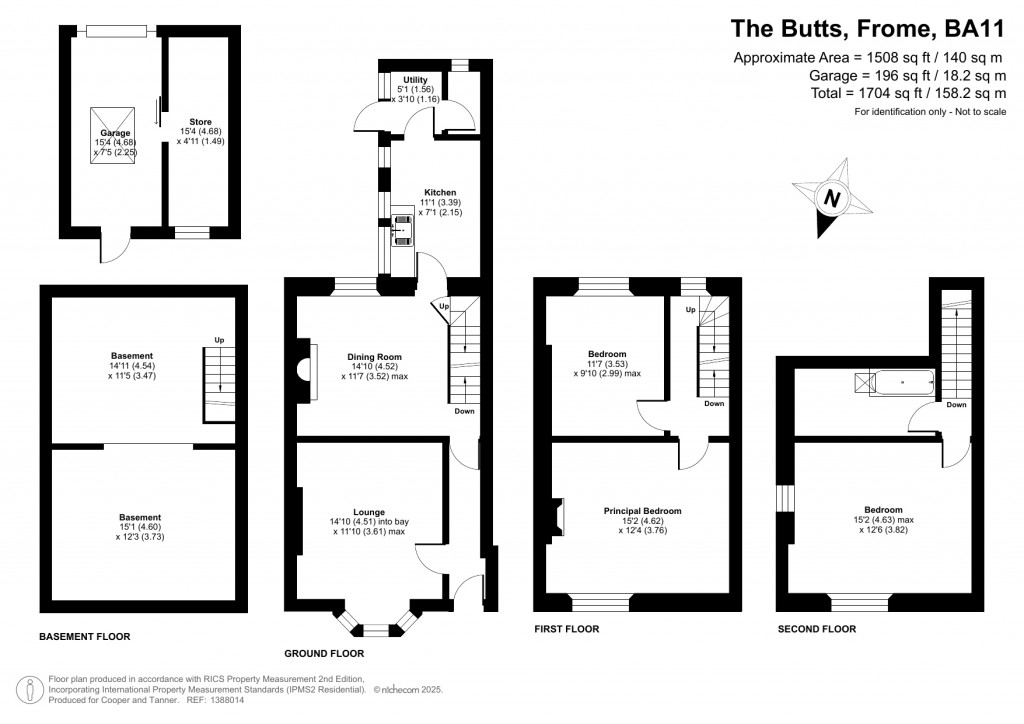 Floorplans For The Butts, Frome, Somerset