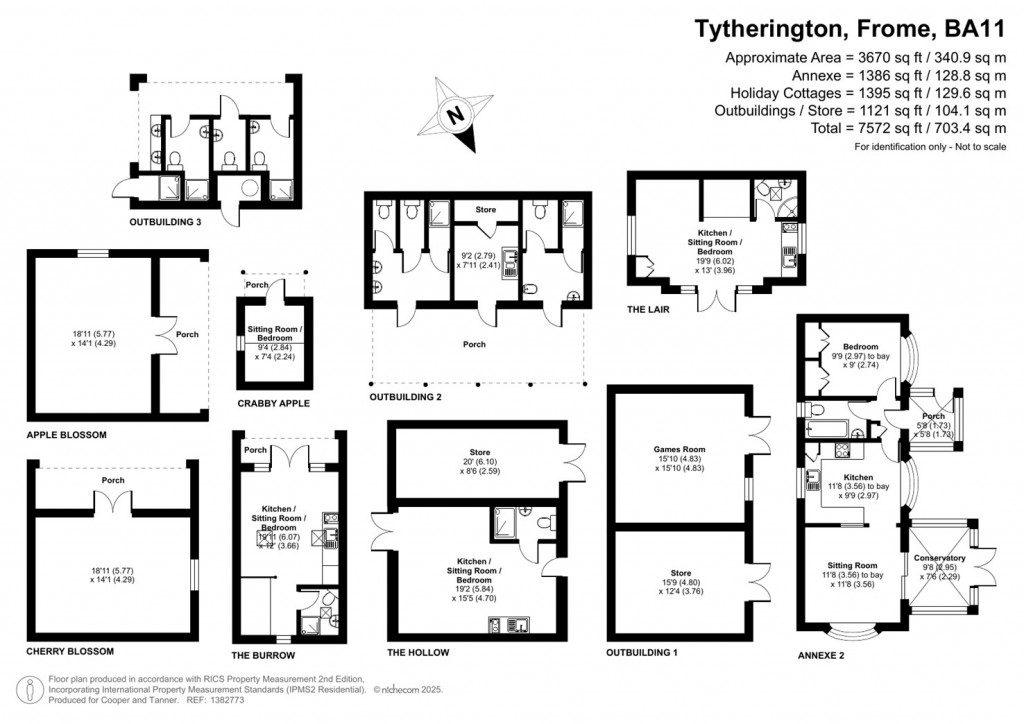 Floorplans For Tytherington, Frome, Somerset