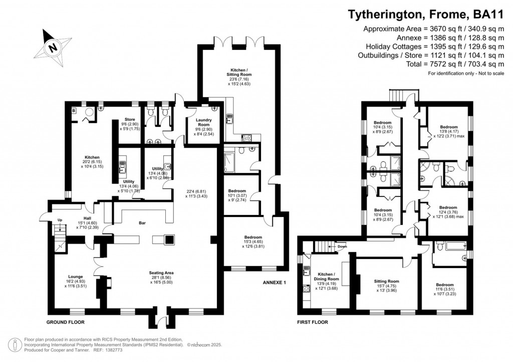 Floorplans For Tytherington, Frome, Somerset