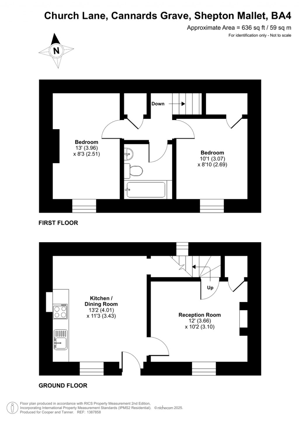 Floorplans For Cannards Grave, Shepton Mallet, Somerset