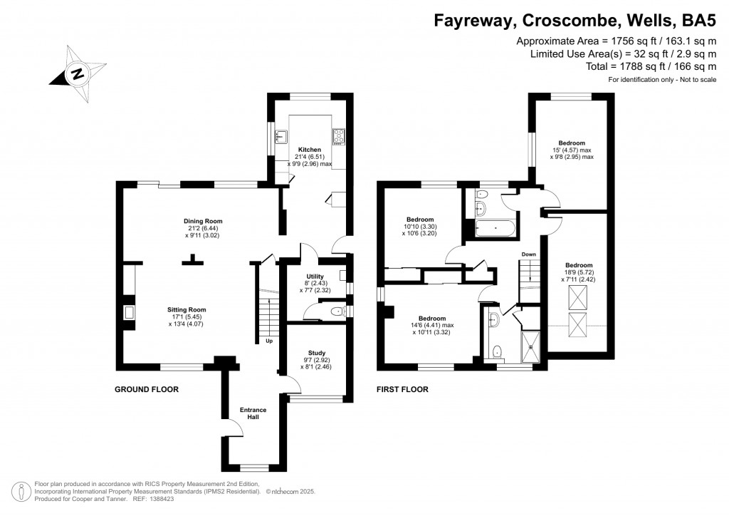 Floorplans For Croscombe, Wells, Somerset