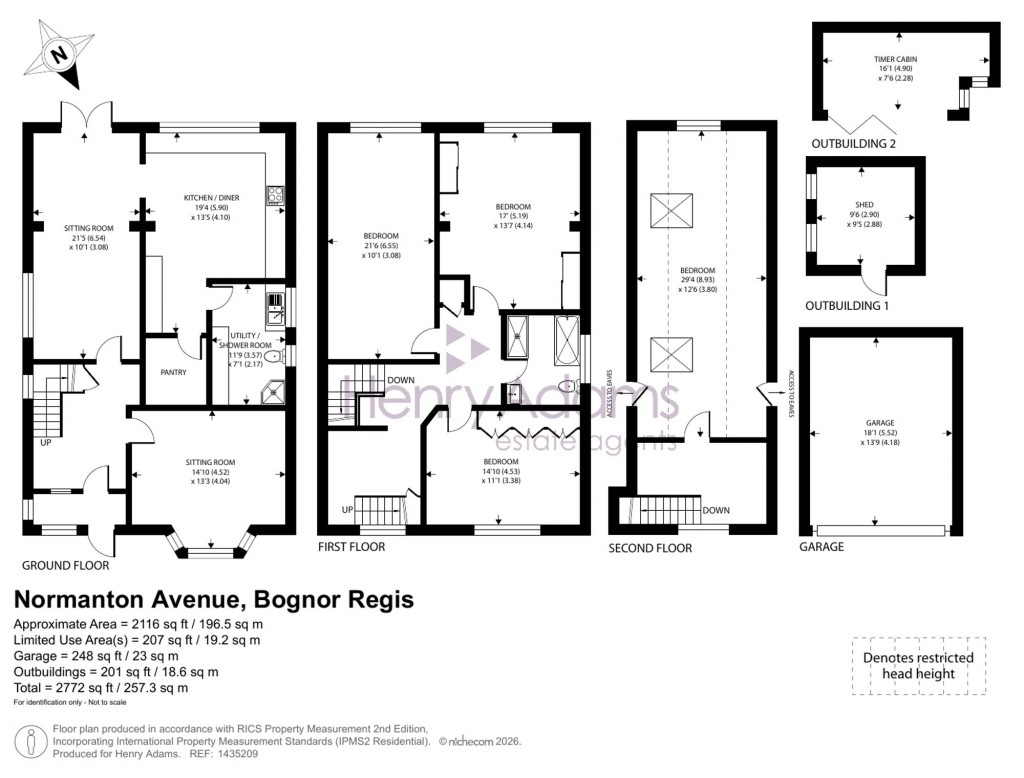 Floorplans For Normanton Avenue, Bognor Regis, PO21