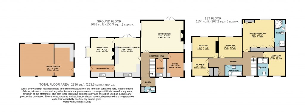 Floorplans For Pilcorn Street, Wedmore
