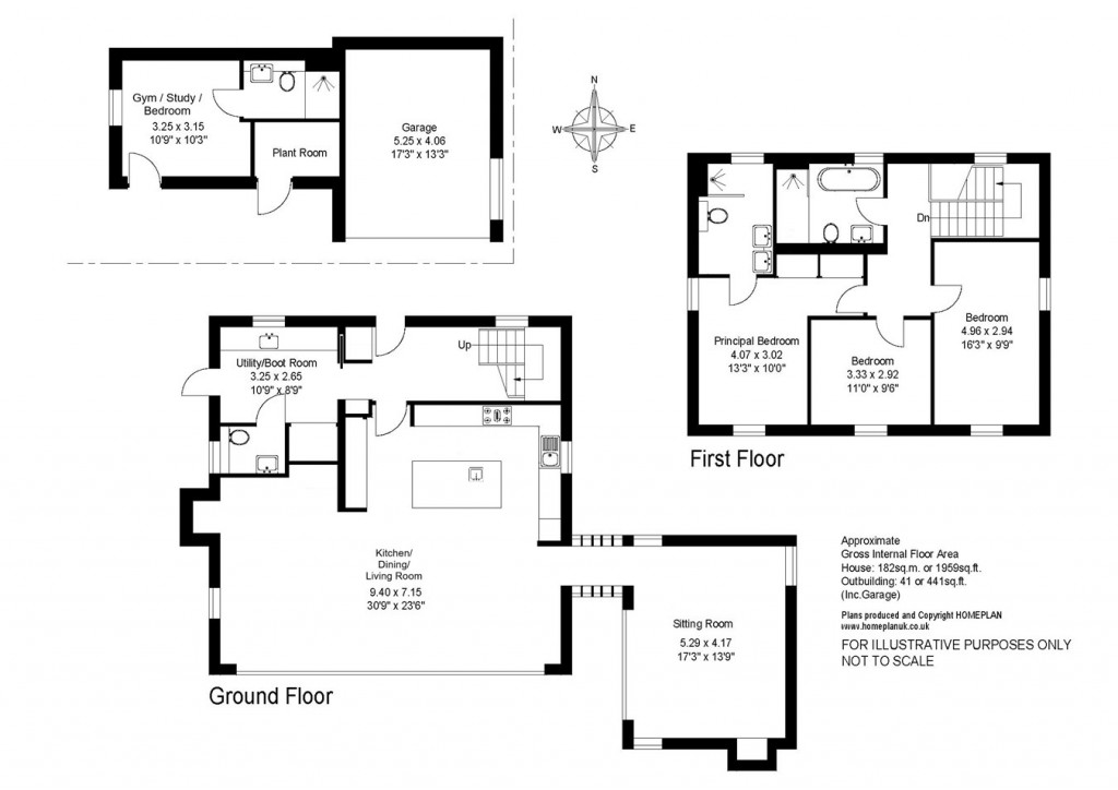 Floorplans For Lymington Road, East End, Lymington, SO41