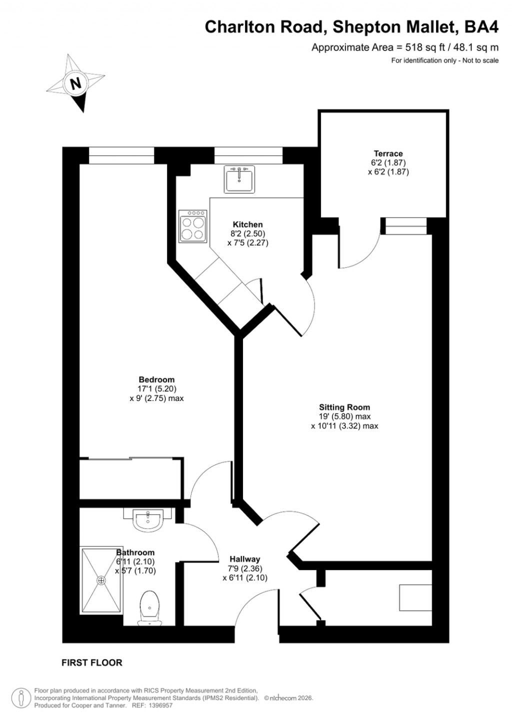 Floorplans For Charlton Road, Shepton Mallet, Somerset