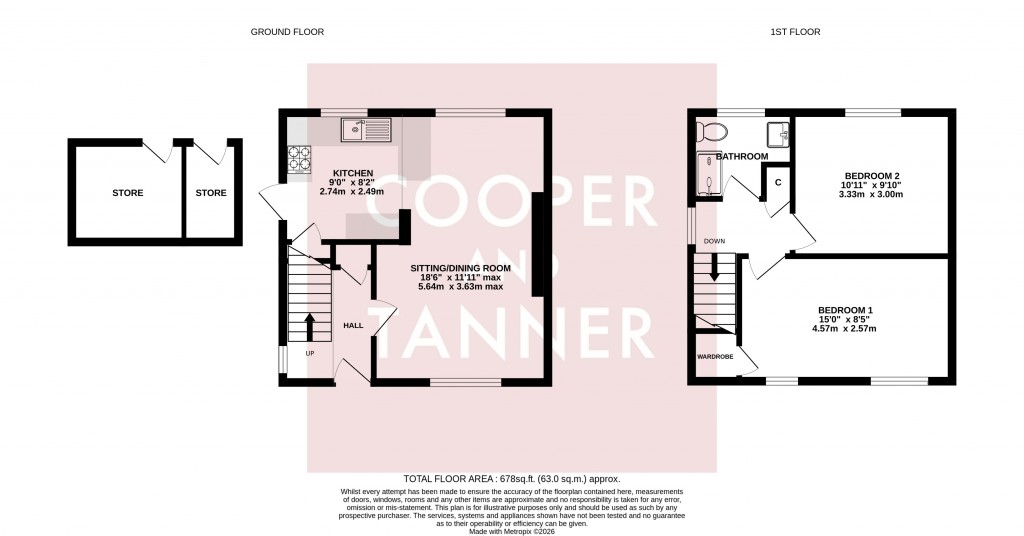Floorplans For Woods Road, Street, Somerset