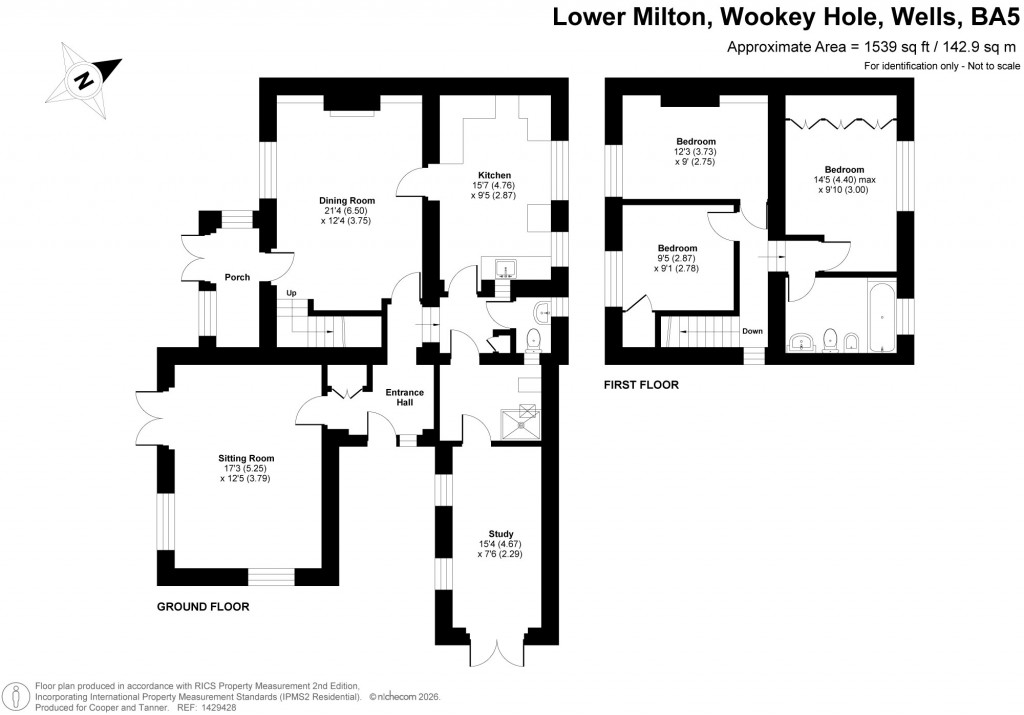 Floorplans For Wookey Hole, Wells, Somerset