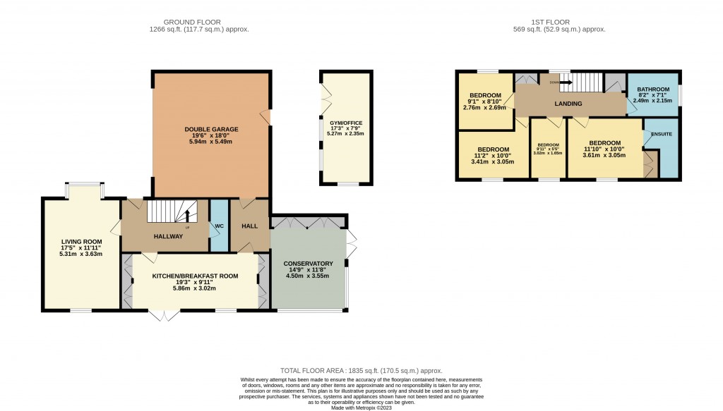 Floorplans For Mendip Lea Close, Draycott