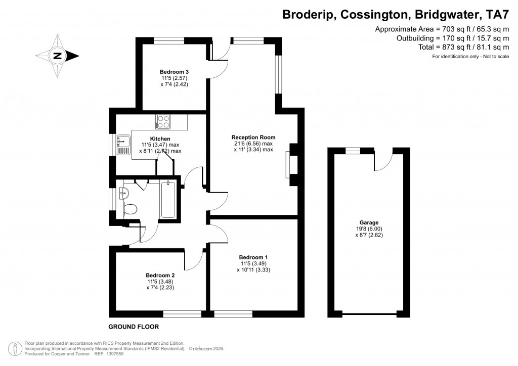 Floorplans For Broderip, Cossington, Somerset