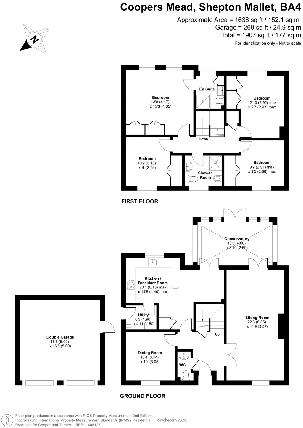 Floorplans For Coopers Mead, Shepton Mallet, Somerset
