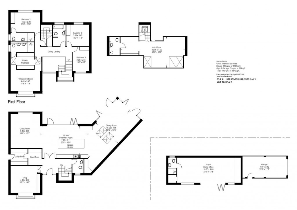 Floorplans For Viney Road, Lymington, SO41