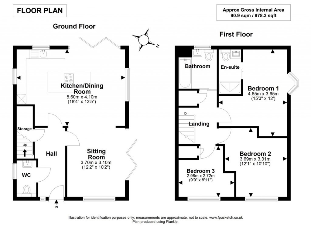 Floorplans For Oliver Road, Pennington, Lymington, SO41