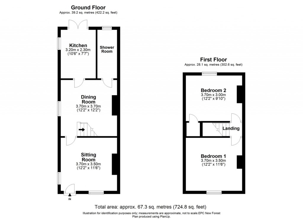 Floorplans For Queens Road, Lyndhurst, SO43