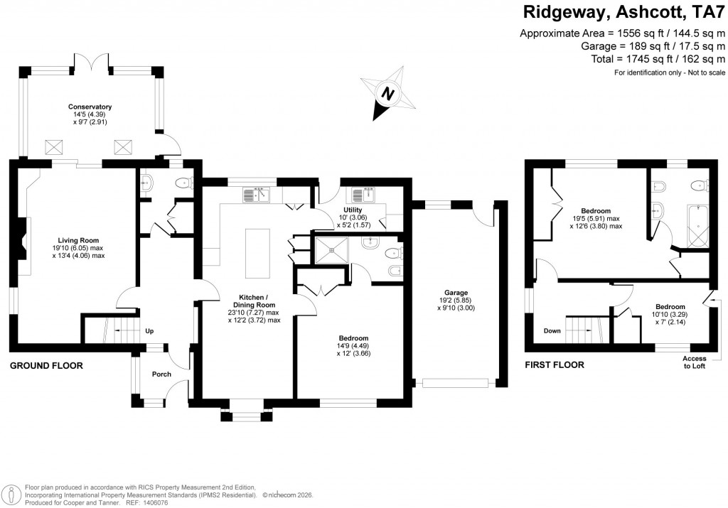 Floorplans For Ridgeway, Ashcott, Somerset
