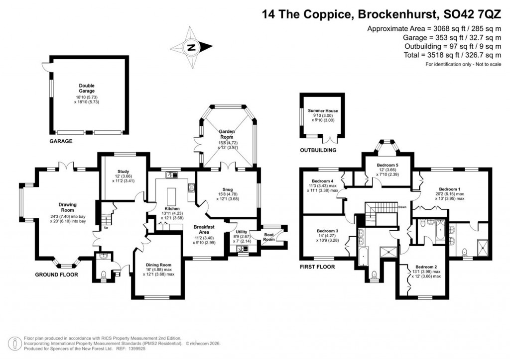 Floorplans For The Coppice, Brockenhurst, SO42