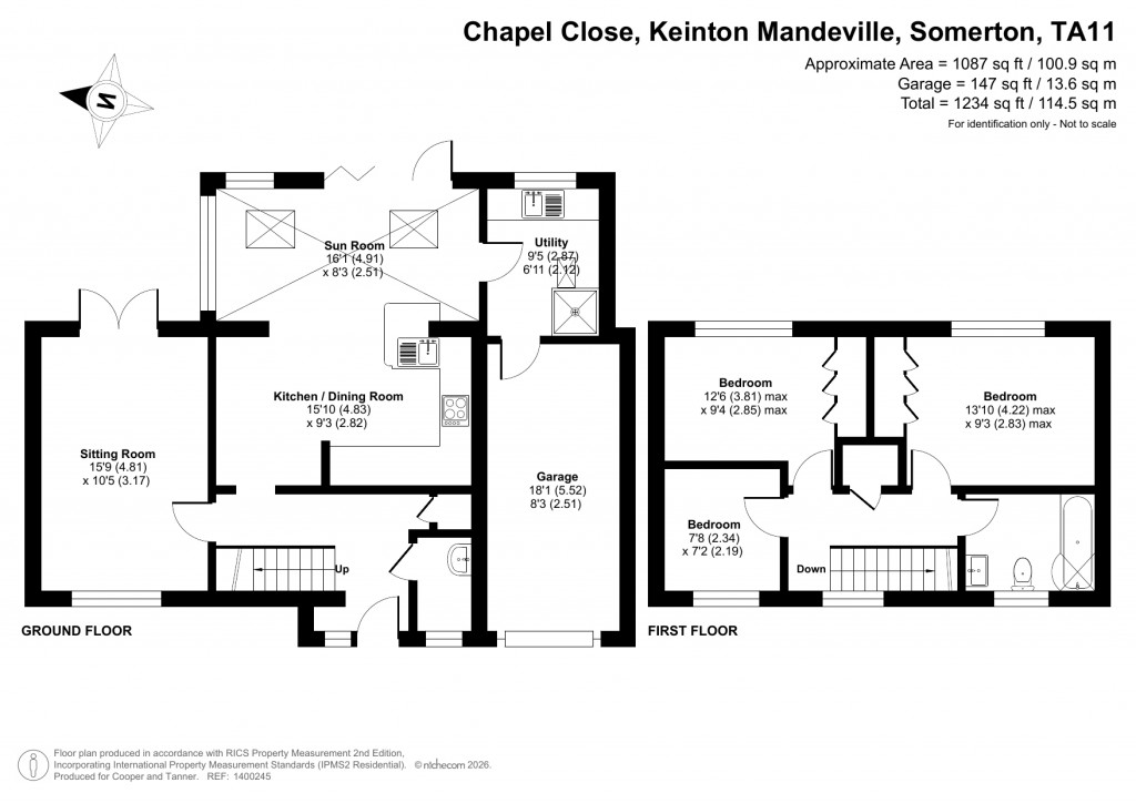 Floorplans For Chapel Close, Keinton Mandeville, Somerset
