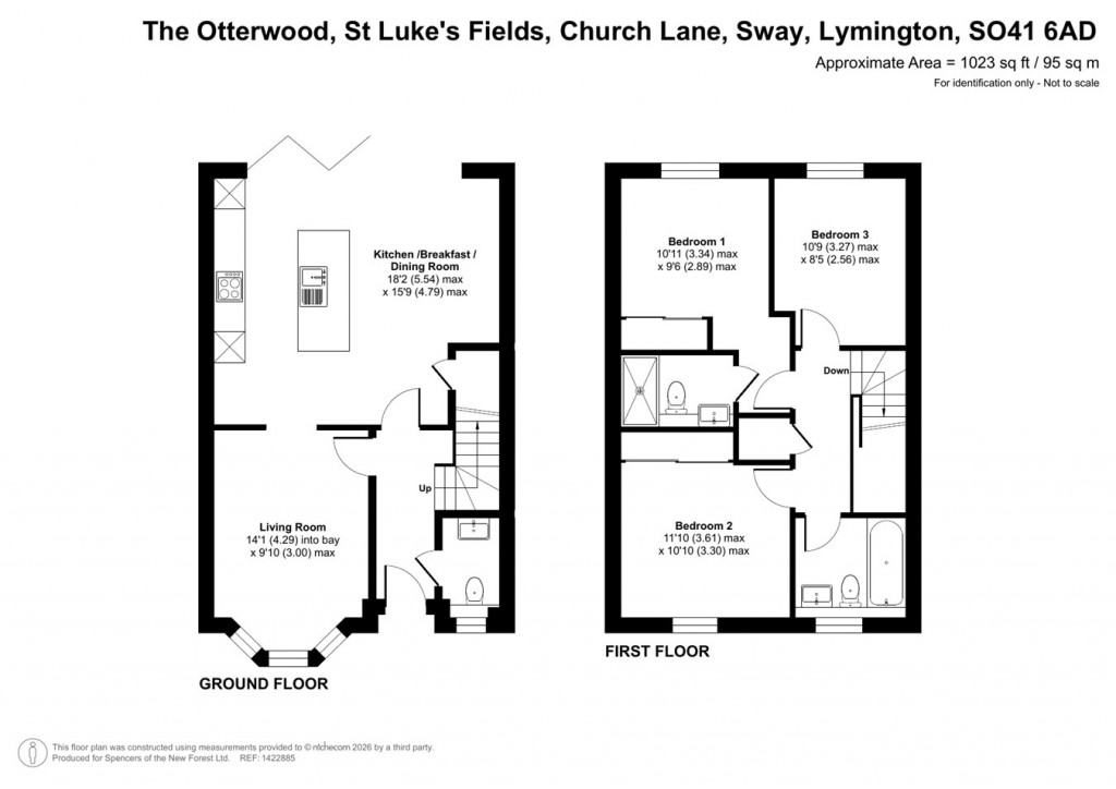 Floorplans For Church Lane, Sway, Lymington, SO41