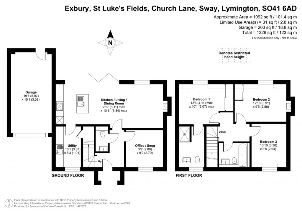 Floorplans For St Luke's Fields, Church Lane, Sway, Lymington, SO41