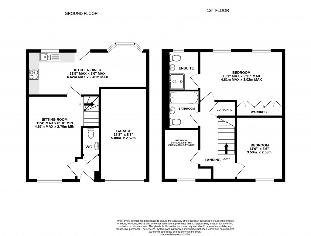 Floorplans For Walton Close, Glastonbury, Somerset