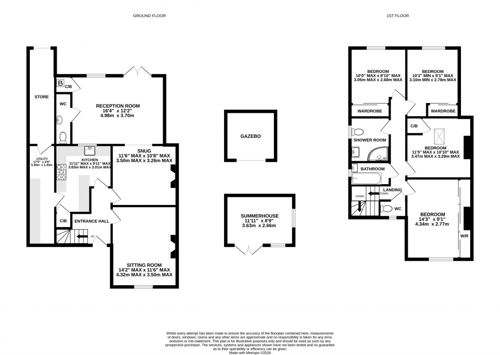 Floorplans For The Archers Way, Glastonbury, Somerset