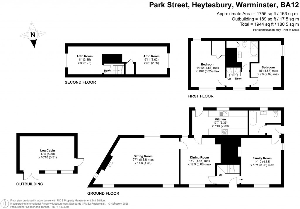Floorplans For Heytesbury, Wiltshire
