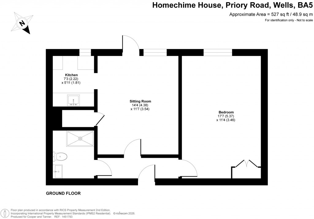 Floorplans For Priory Road, Wells, Somerset
