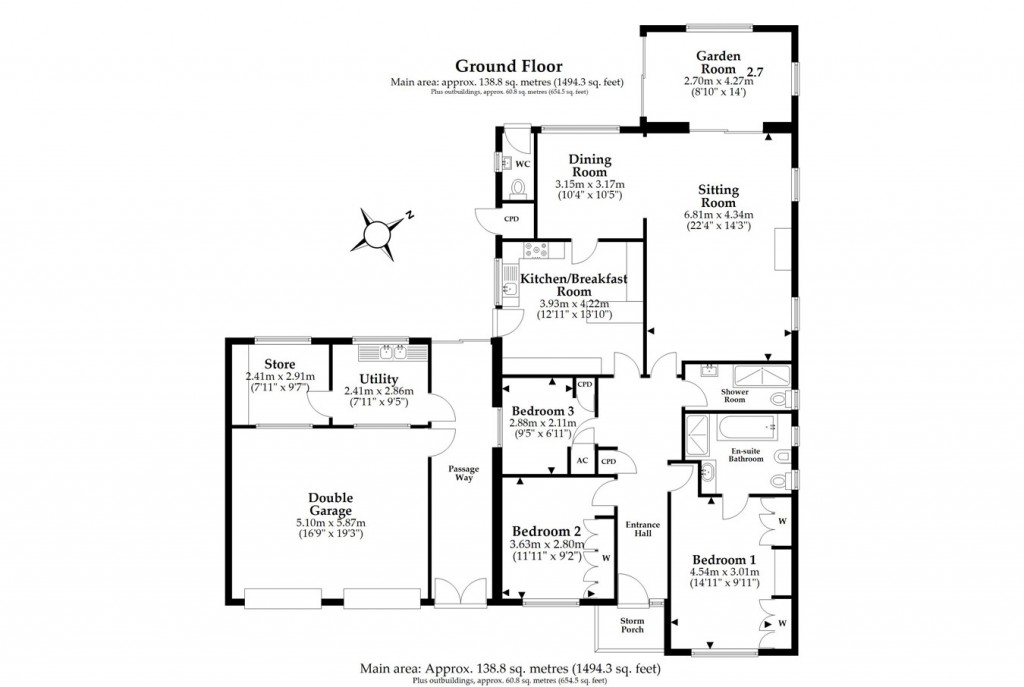 Floorplans For Dewlands Way, Verwood, BH31