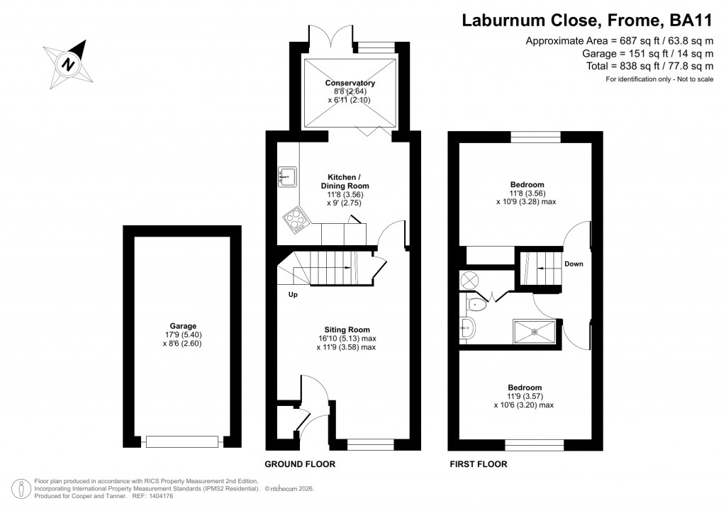 Floorplans For Laburnum Close, Frome, Somerset