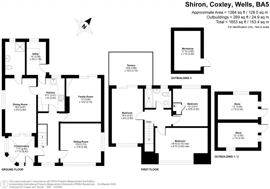 Floorplans For Coxley, Wells, Somerset