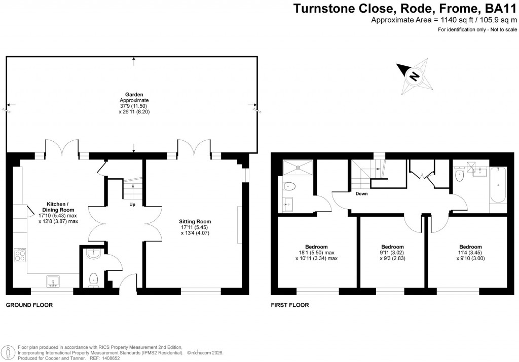 Floorplans For Rode, Frome, Somerset