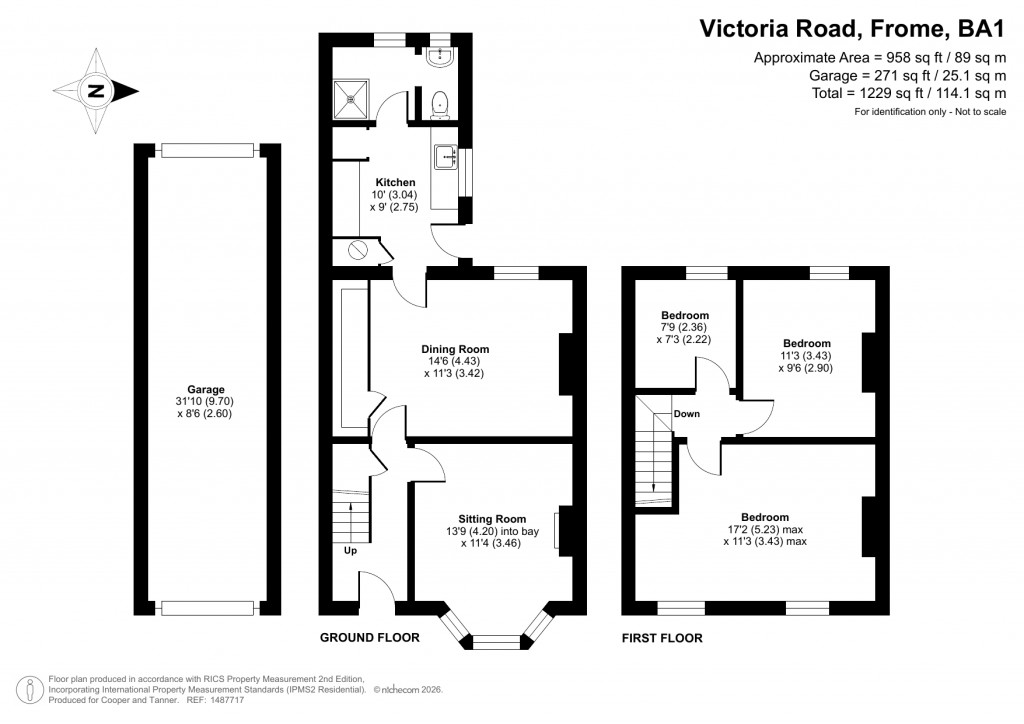 Floorplans For Victoria Road, Frome, Somerset