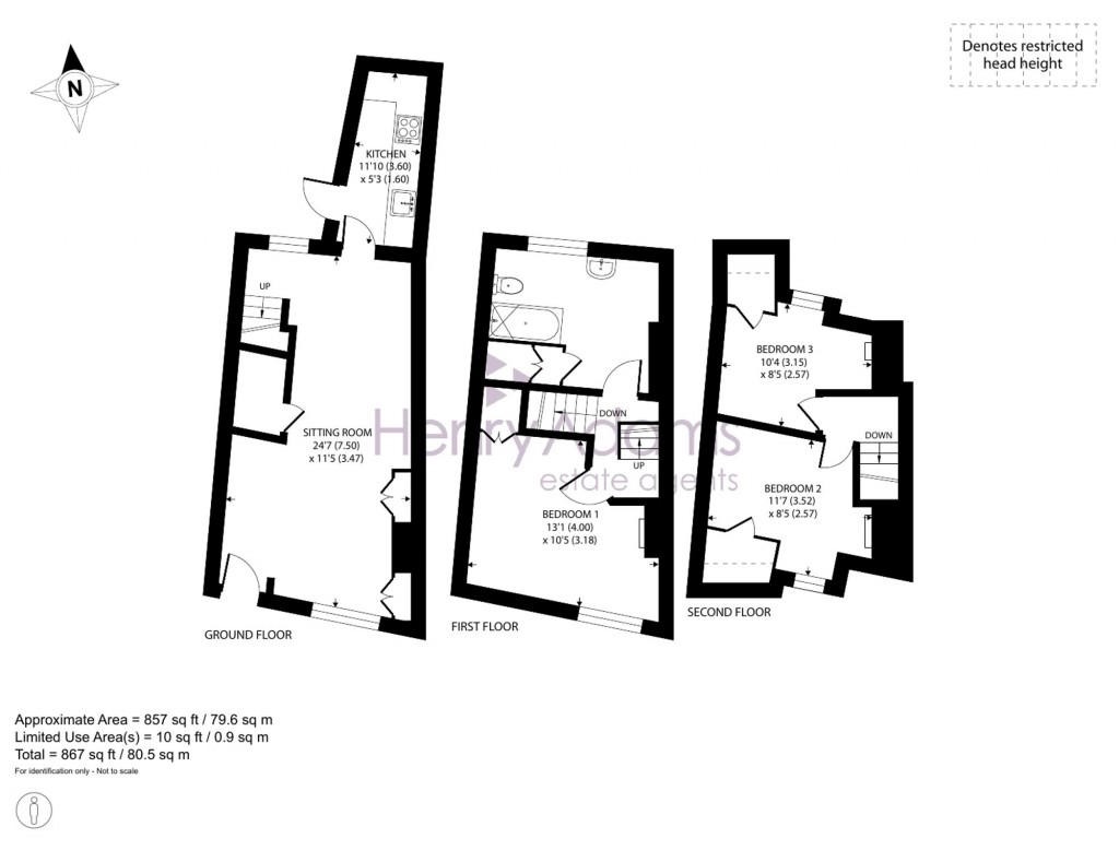 Floorplans For Caledonian Road, Chichester, PO19