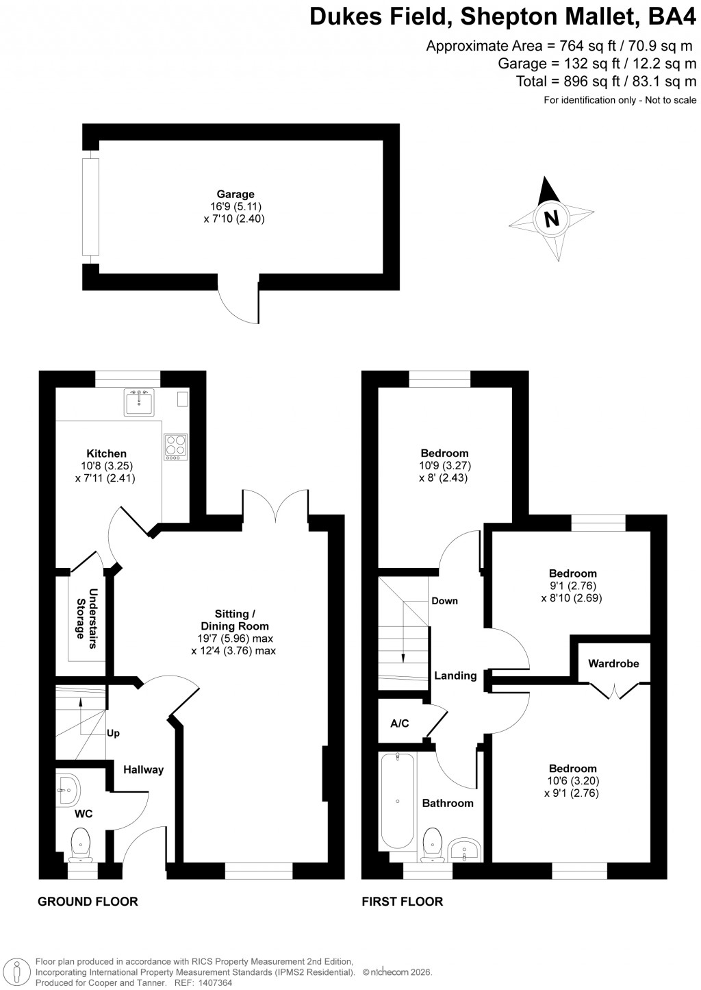 Floorplans For Dukes Field, Shepton Mallet, Somerset