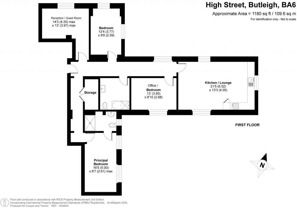 Floorplans For High Street, Butleigh, Somerset