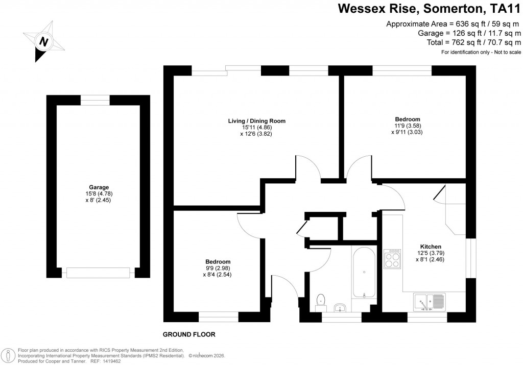 Floorplans For Wessex Rise, Somerton, Somerset