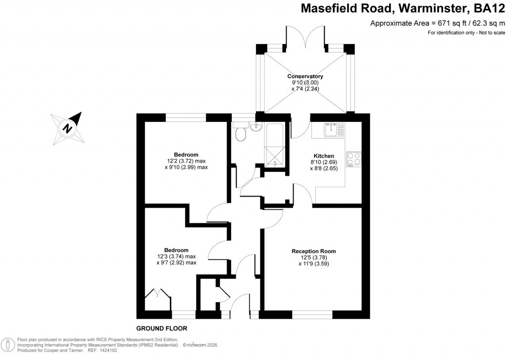 Floorplans For Masefield Road, Warminster, Wiltshire