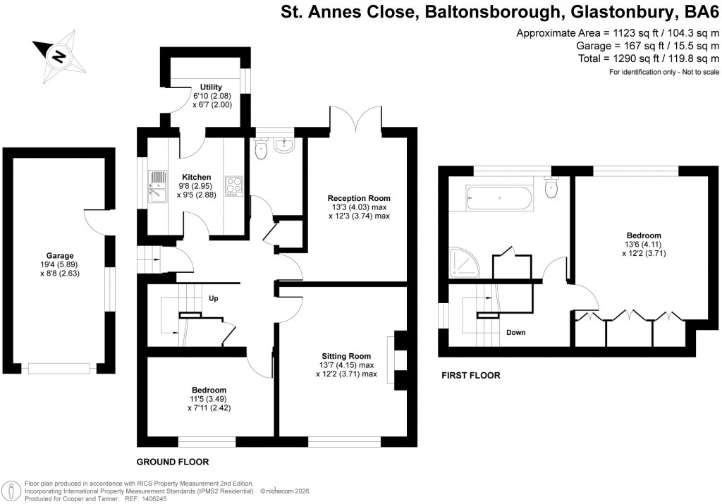 Floorplans For Baltonsborough, Glastonbury, Somerset