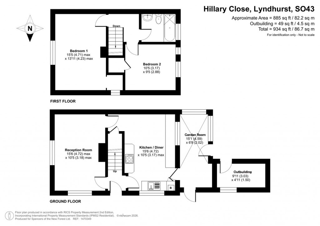 Floorplans For Hillary Close, Lyndhurst, SO43