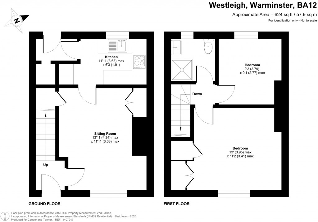 Floorplans For Westleigh, Warminster, Wiltshire