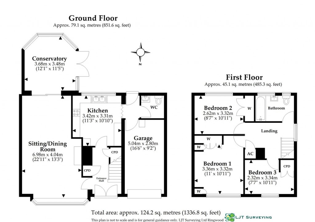 Floorplans For Clough Lane, Burley, Ringwood, BH24