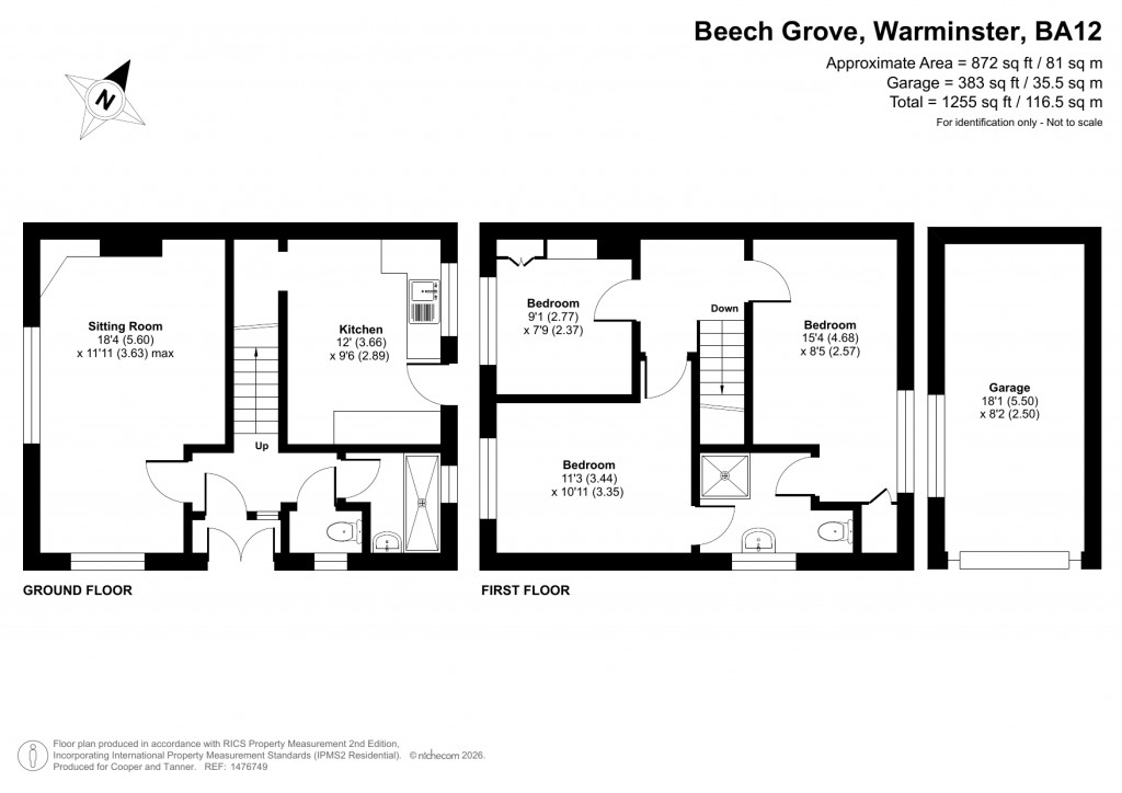 Floorplans For Beech Grove, Warminster, Wiltshire