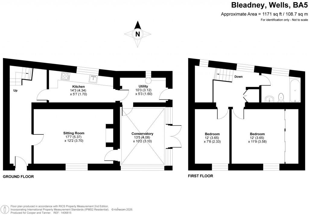 Floorplans For Bleadney, Wells, Somerset