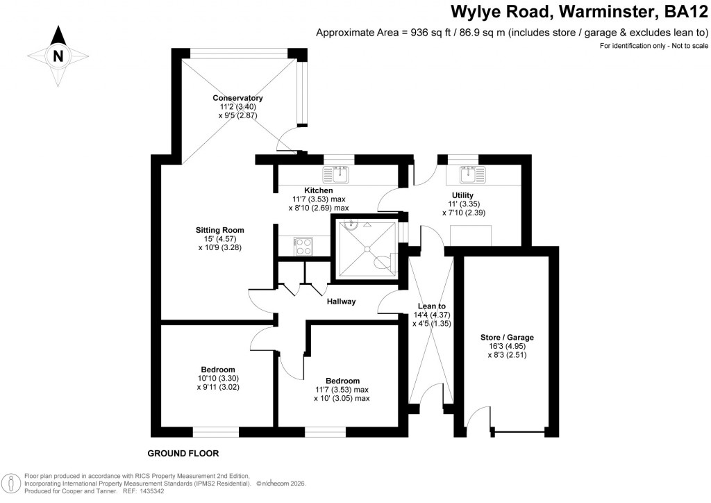 Floorplans For Wylye Road, Warminster, Wiltshire