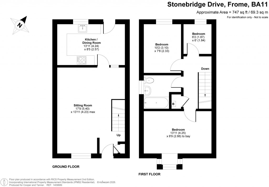 Floorplans For Stonebridge Drive, Frome, Somerset