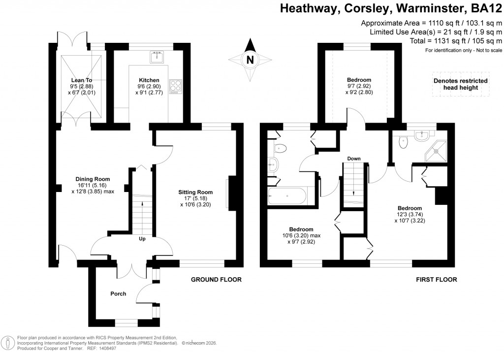 Floorplans For Heathway, Corsley