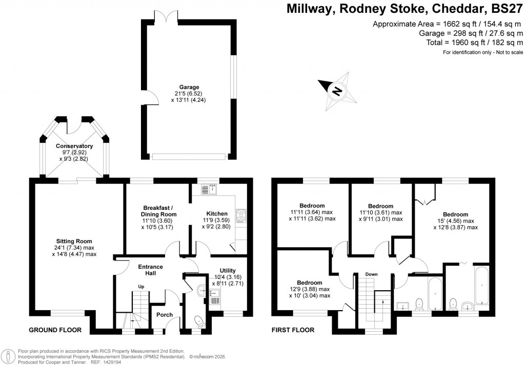 Floorplans For Rodney Stoke, Cheddar, Somerset