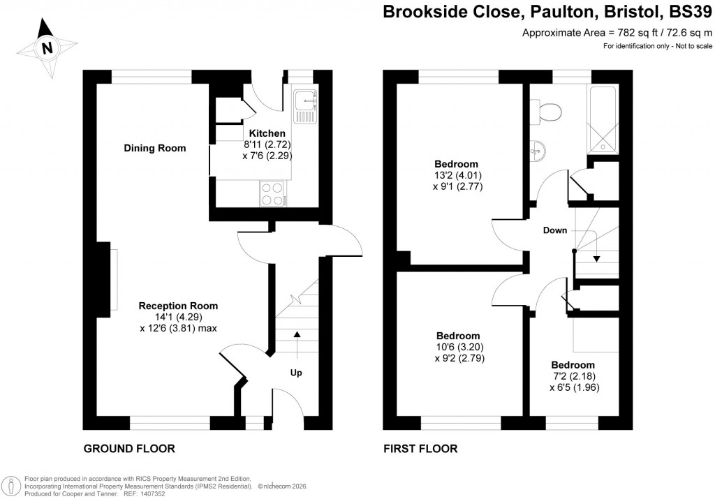 Floorplans For Brookside Close, Paulton, Bristol, Somerset