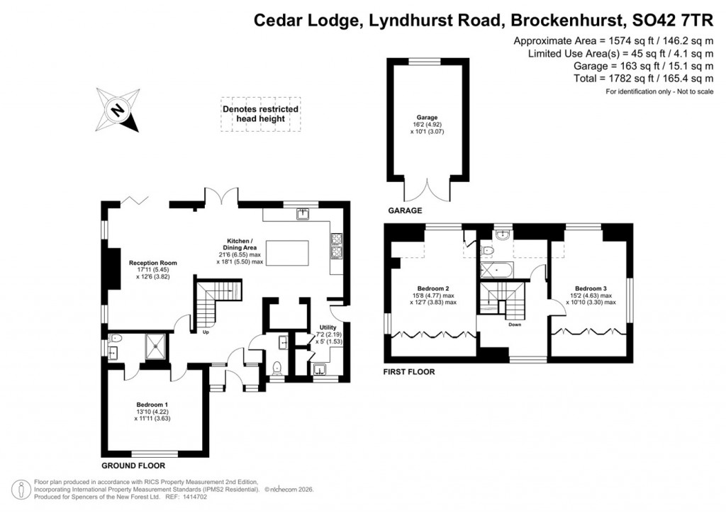 Floorplans For Lyndhurst Road, Brockenhurst, SO42