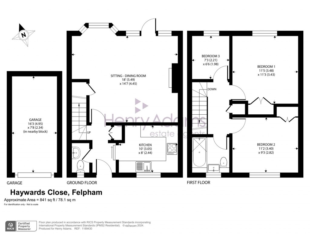 Floorplans For Haywards Close, Felpham, PO22